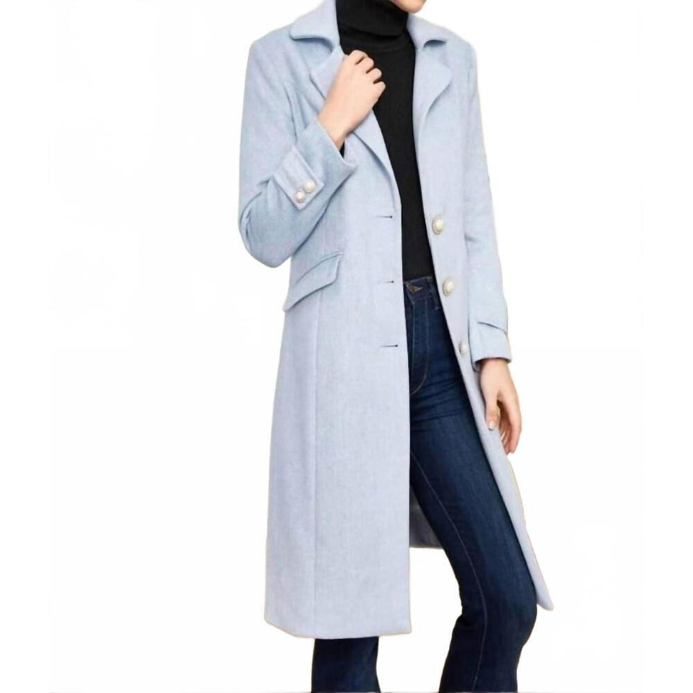 NEW JULIE BROWN winter silvy coat in grey